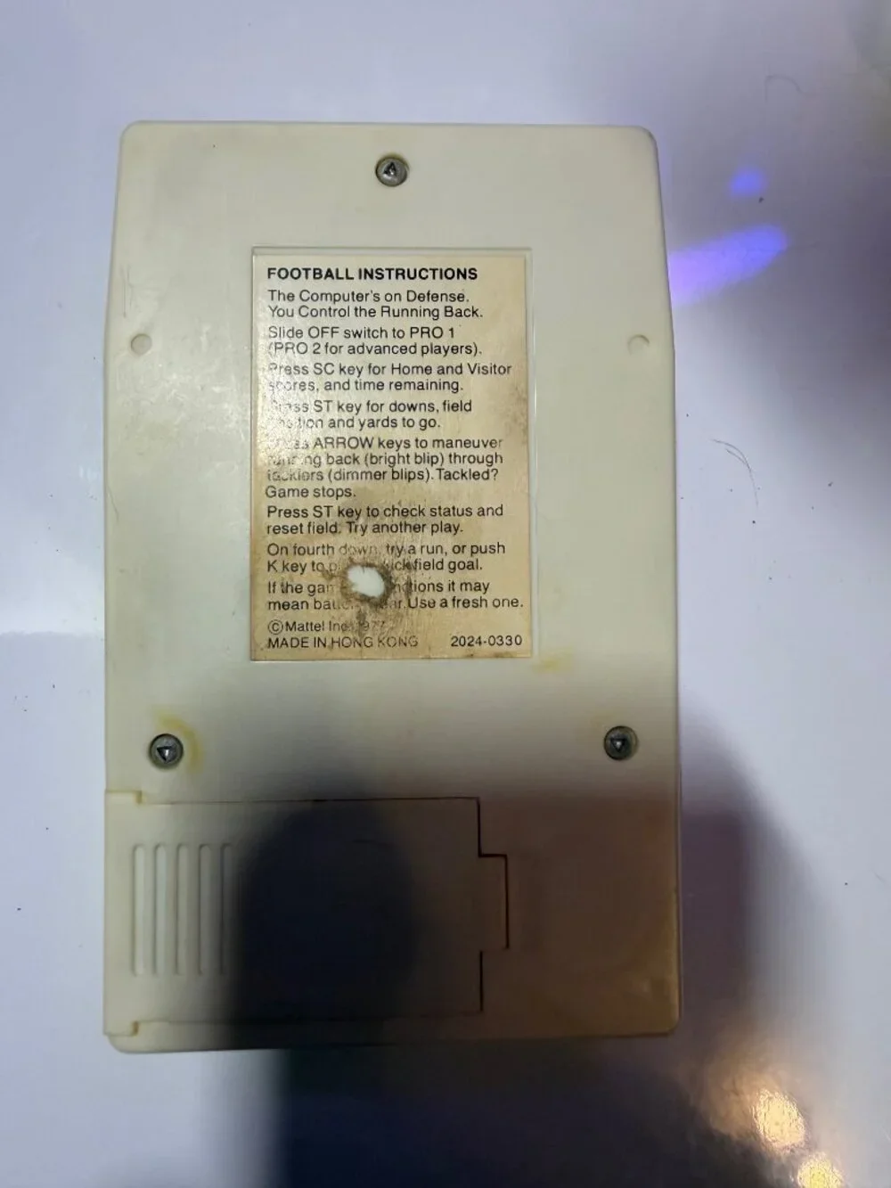 Vintage Baseball, Basketball, Football Electronic Games